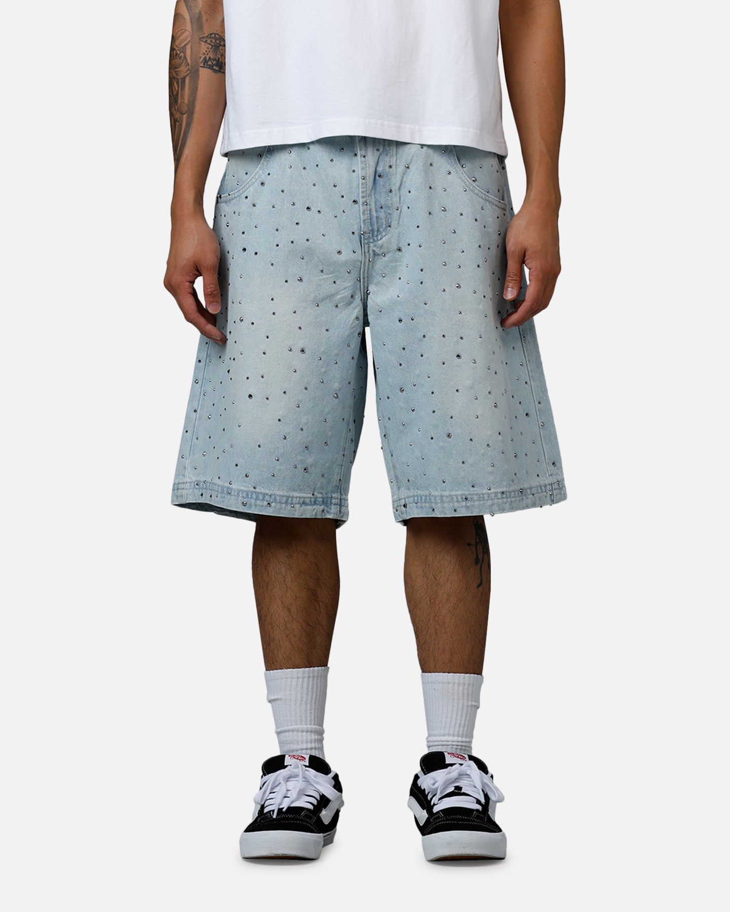 Saint Morta Amplus Glamourama Jorts Blue Dust | Culture Kings US