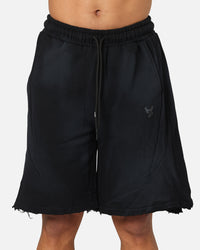 The Anti Order Apocalypse Sweat Shorts Sunfade Black