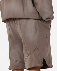 The Anti Order Apocalypse Sweat Shorts Sunfade Brown