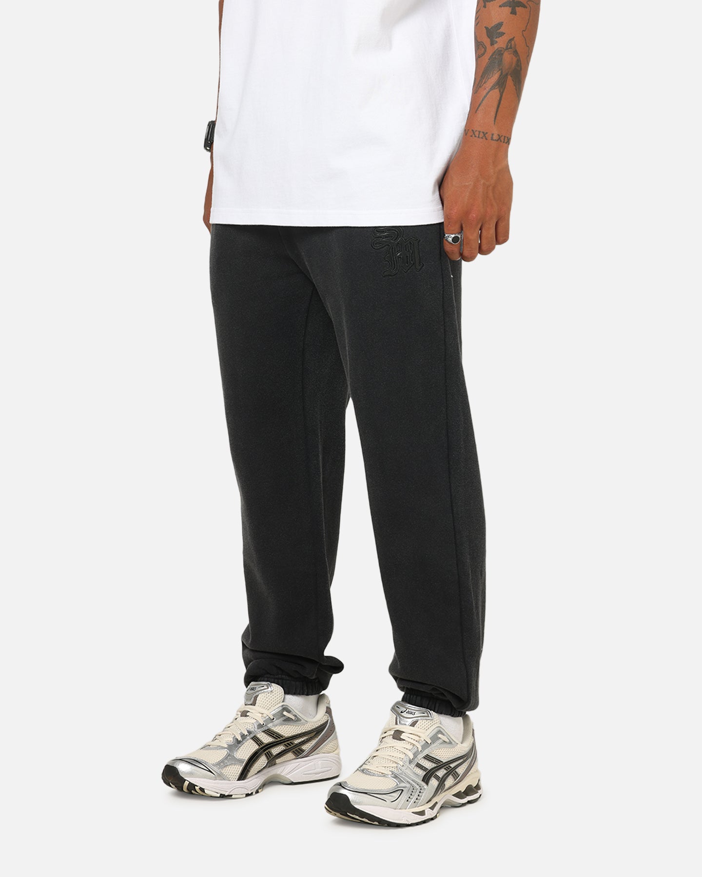 Saint Morta Gothic Sweatpants Sunfade Black | Culture Kings US