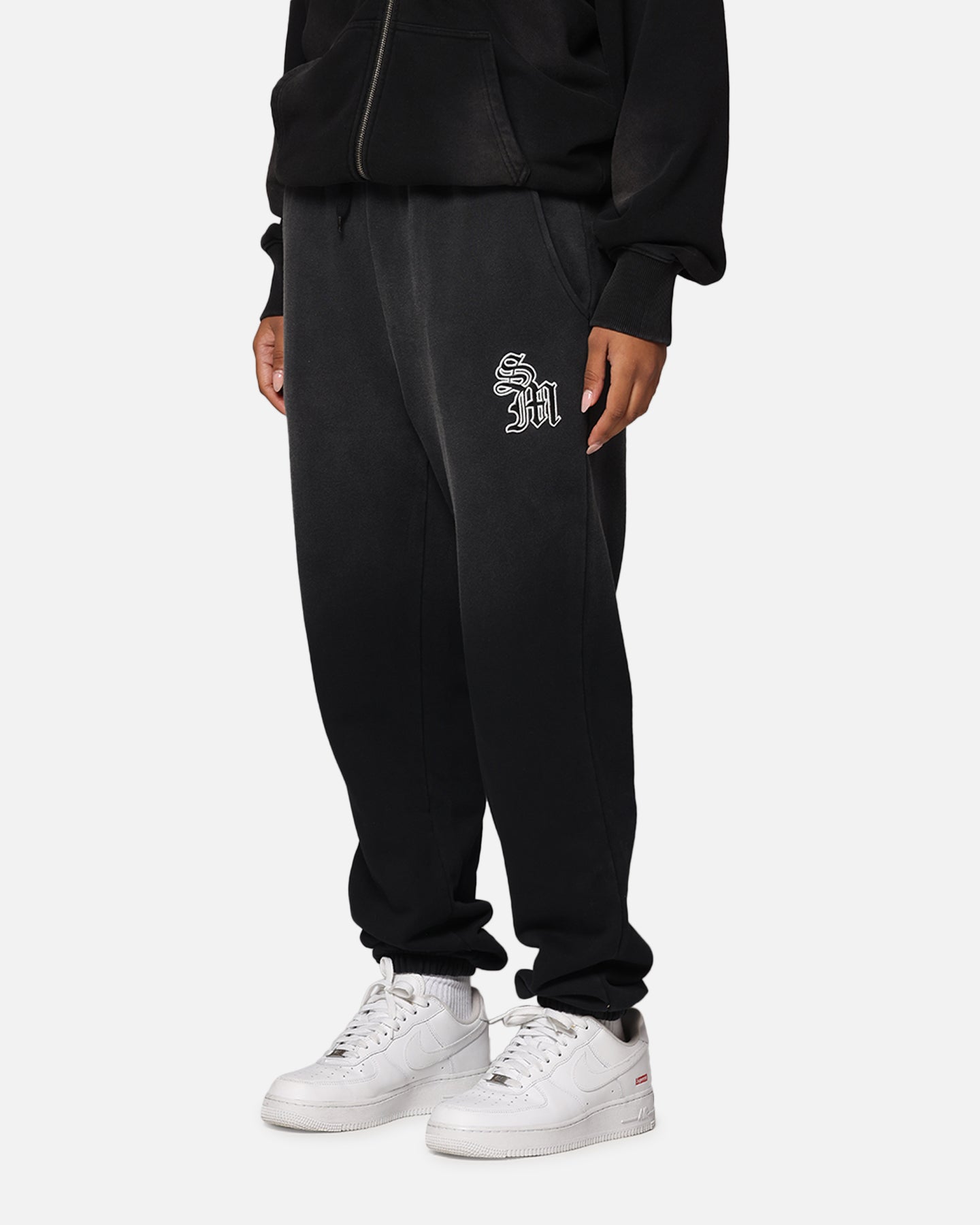 Saint Morta Gothic Sweatpants Sunfade Black | Culture Kings US
