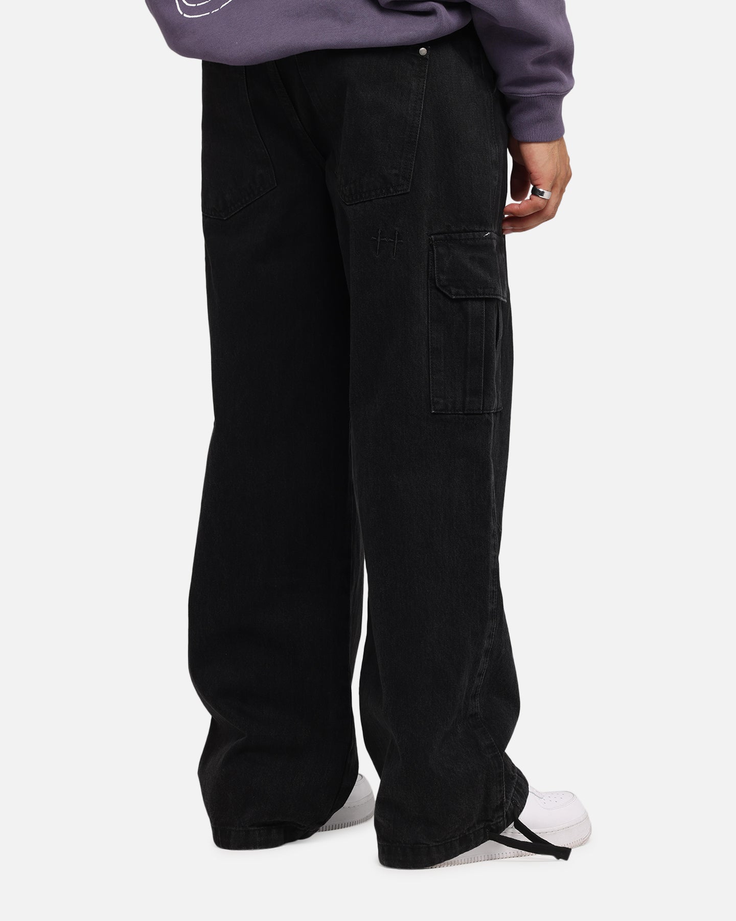 Saint Morta Baggy Cargo Pants Black | Culture Kings US