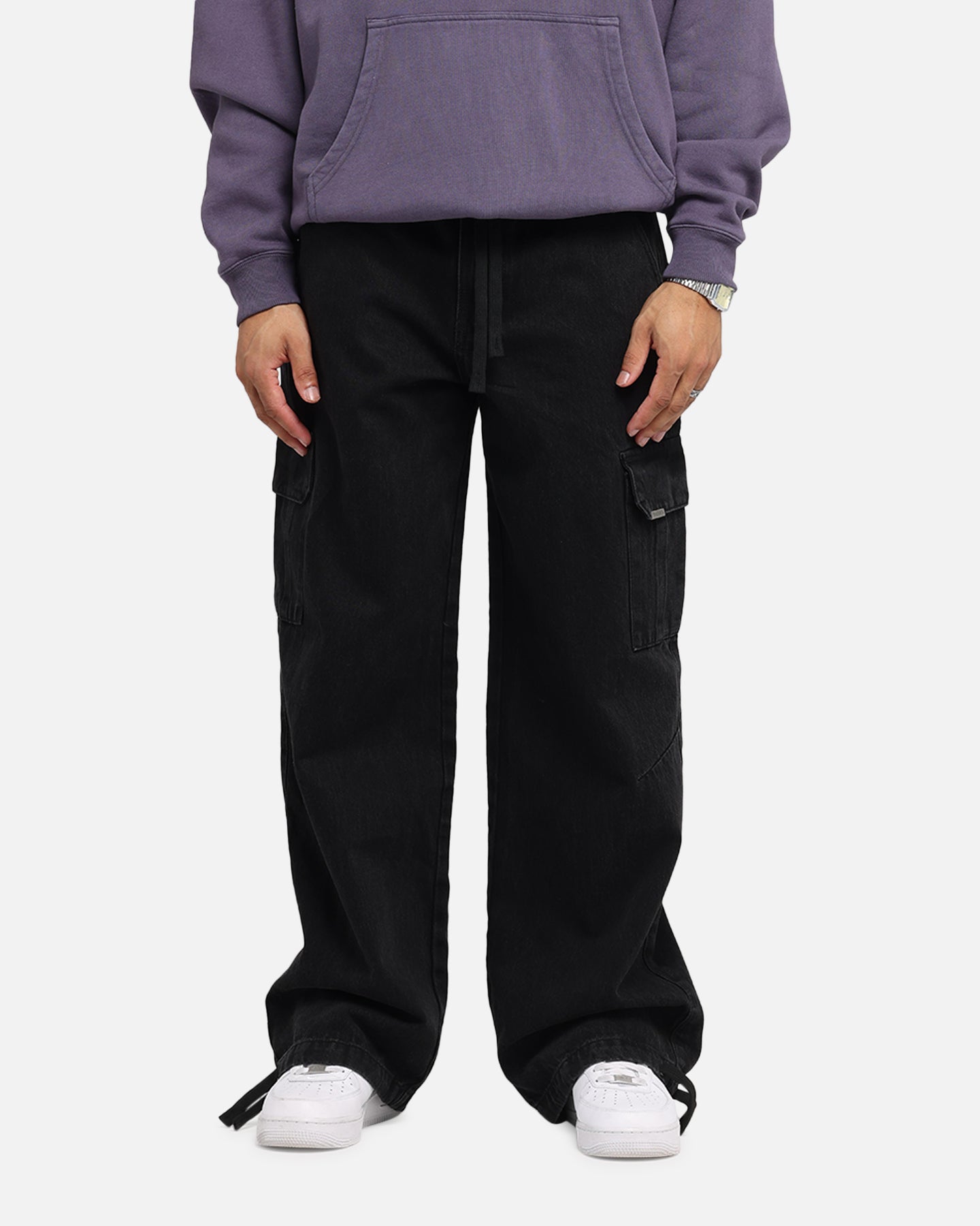 Saint Morta Baggy Cargo Pants Black | Culture Kings US