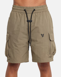 The Anti Order Anti Military Cargo Shorts Dark Taupe