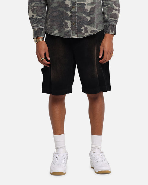 XXIII Corduroy Wash Jorts Black