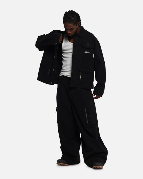 Loiter Combat Cargo Pants Washed Black