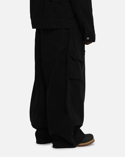Loiter Combat Cargo Pants Washed Black