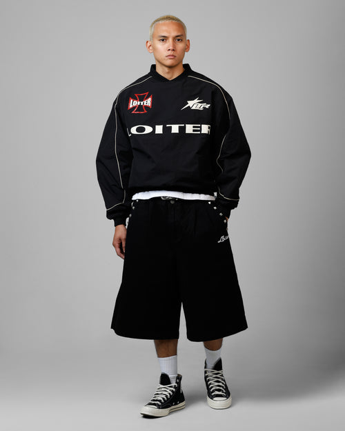 Loiter 3 Quarter Shorts Black