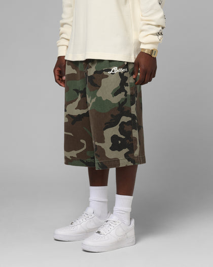 Loiter 3 Quarter Shorts Woodland Camo