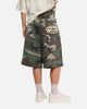 Loiter 3 Quarter Shorts Woodland Camo