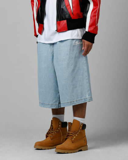Loiter 3 Quarter Shorts Light Wash