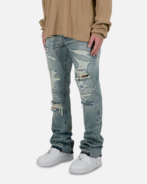 MNML B469 Flare Denim Jeans Blue