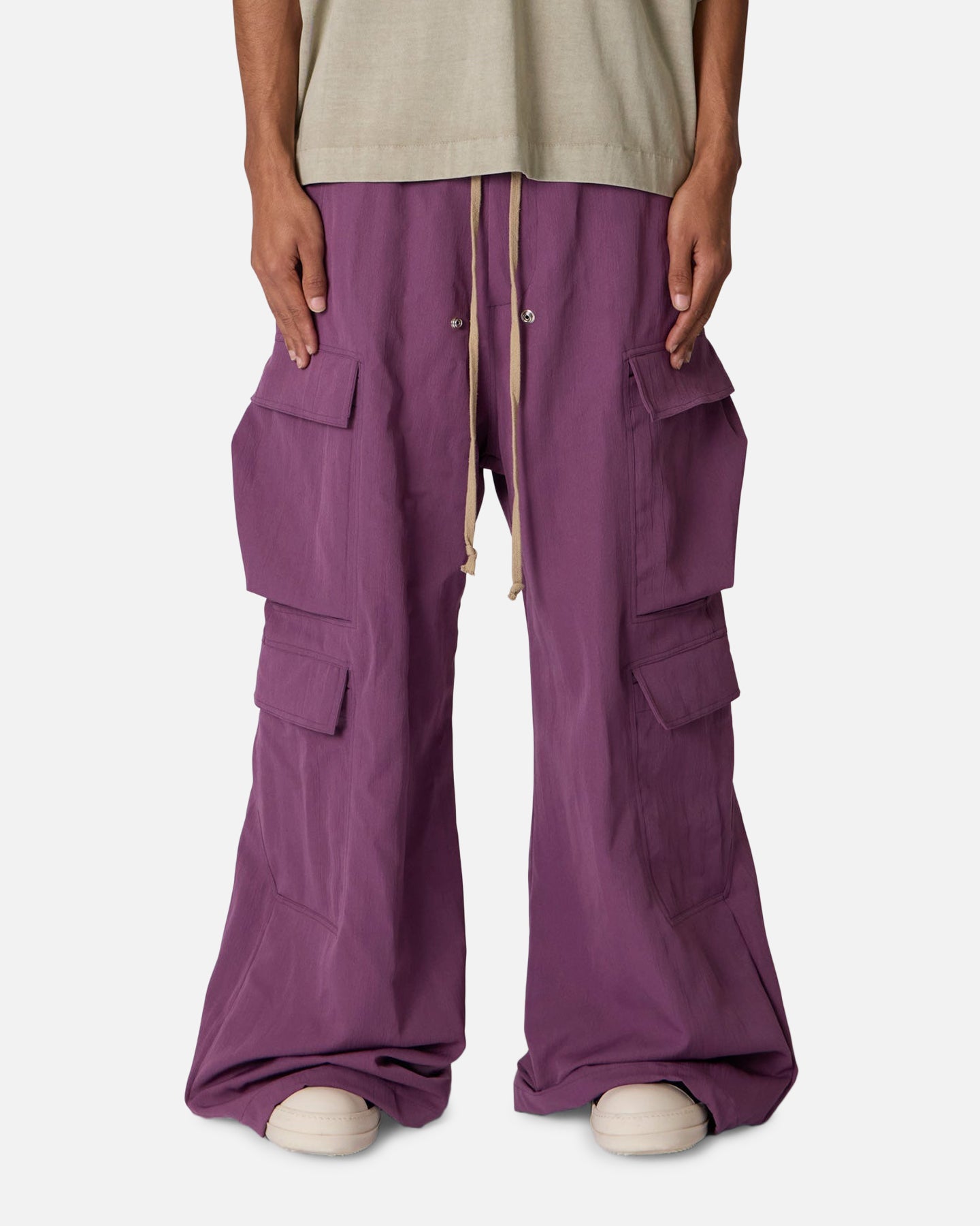 MNML Rave Double Cargo Sweatpants Washed Mauve | Culture Kings US