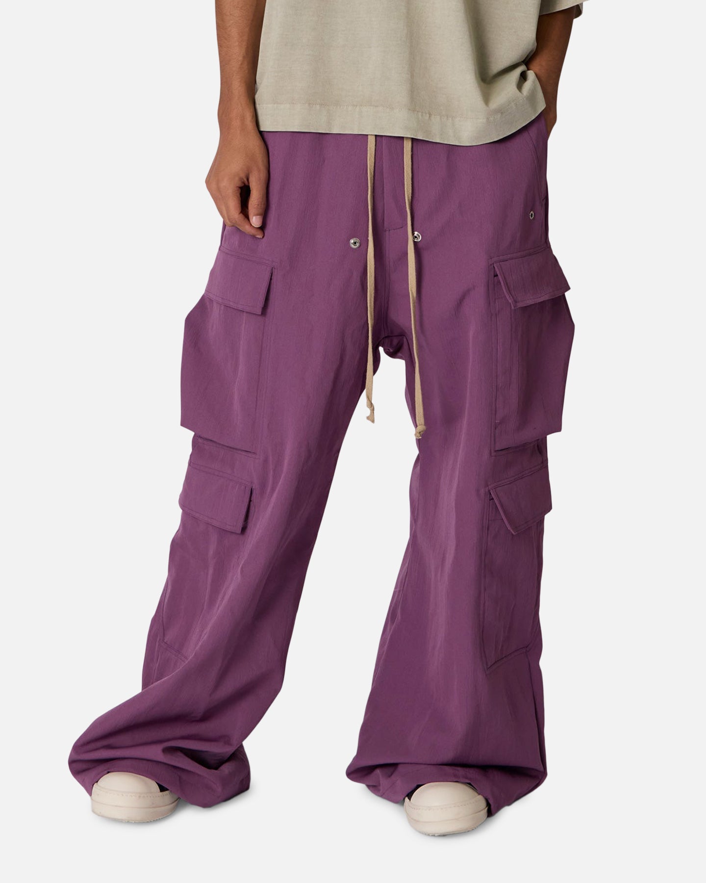 MNML Rave Double Cargo Sweatpants Washed Mauve | Culture Kings US