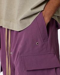 MNML Rave Double Cargo Sweatpants Washed Mauve