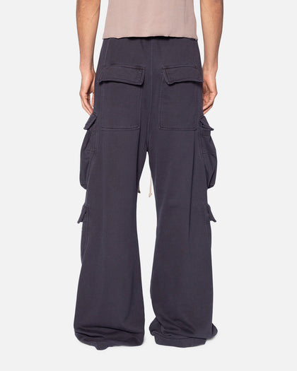 MNML Rave Double Cargo Sweatpants Washed Black