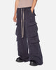 MNML Rave Double Cargo Sweatpants Washed Black