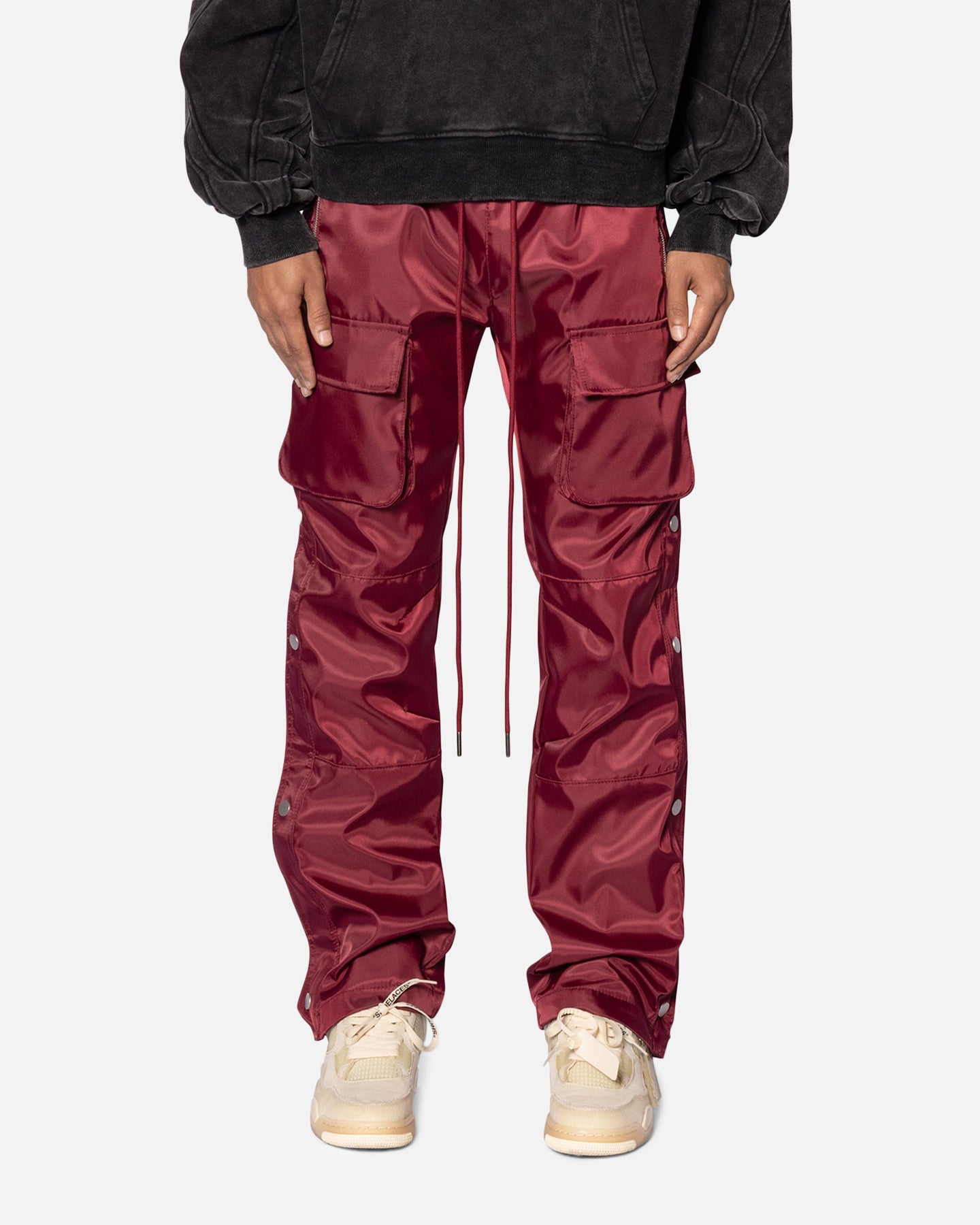 MNML Snap Front Cargo Pants Red | Culture Kings US