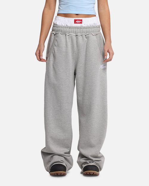 Loiter Layered Track Pants Grey
