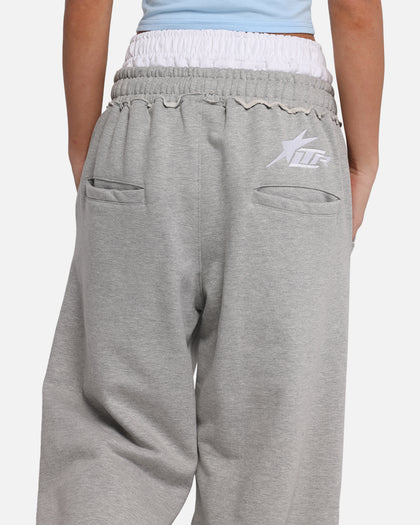 Loiter Layered Track Pants Grey