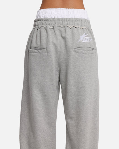 Loiter Layered Track Pants Grey