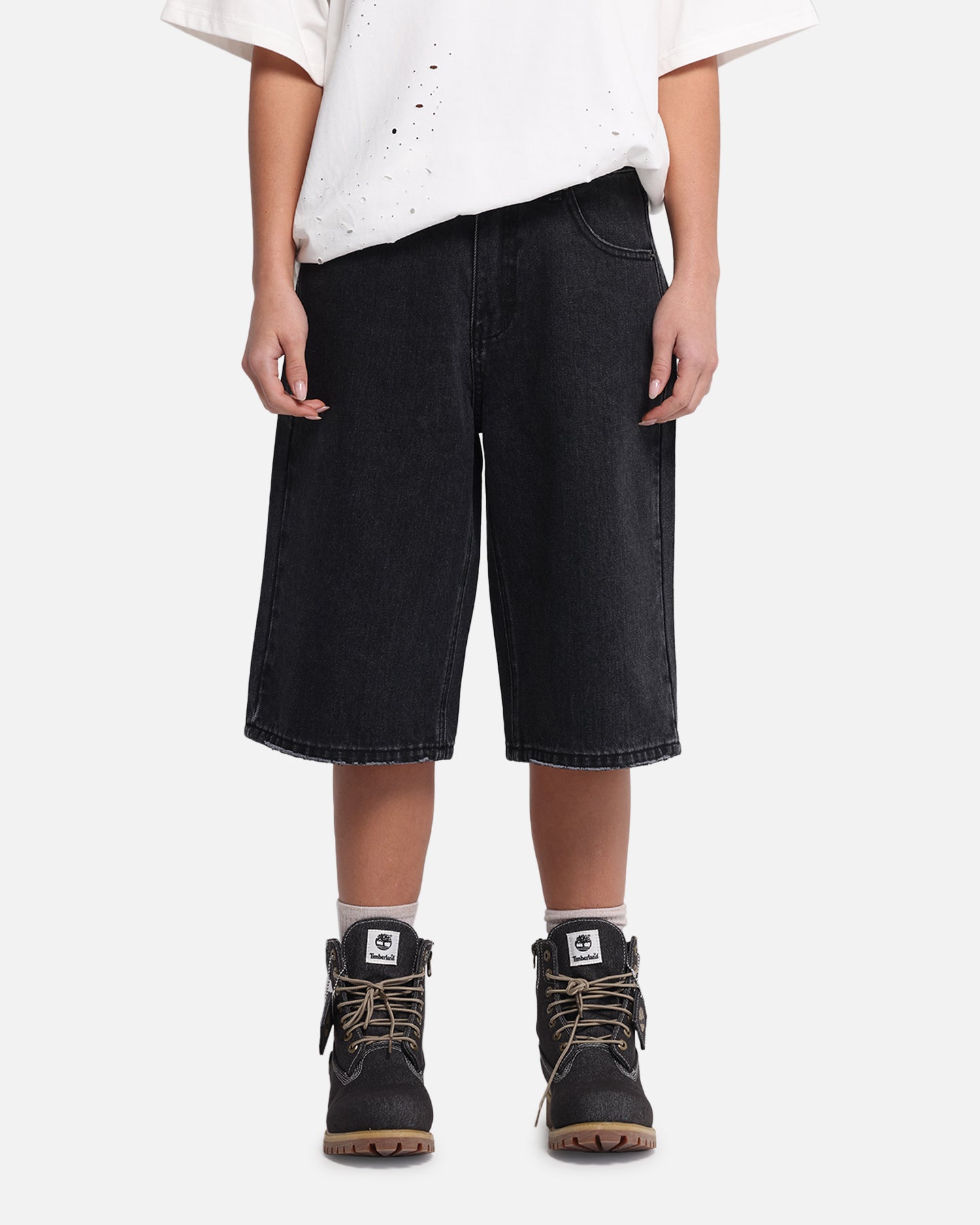 XXIII Women's Low Rider Jorts Washed Black | Culture Kings US