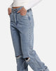 XXIII Women's Straight Leg Jeans Blue Denim