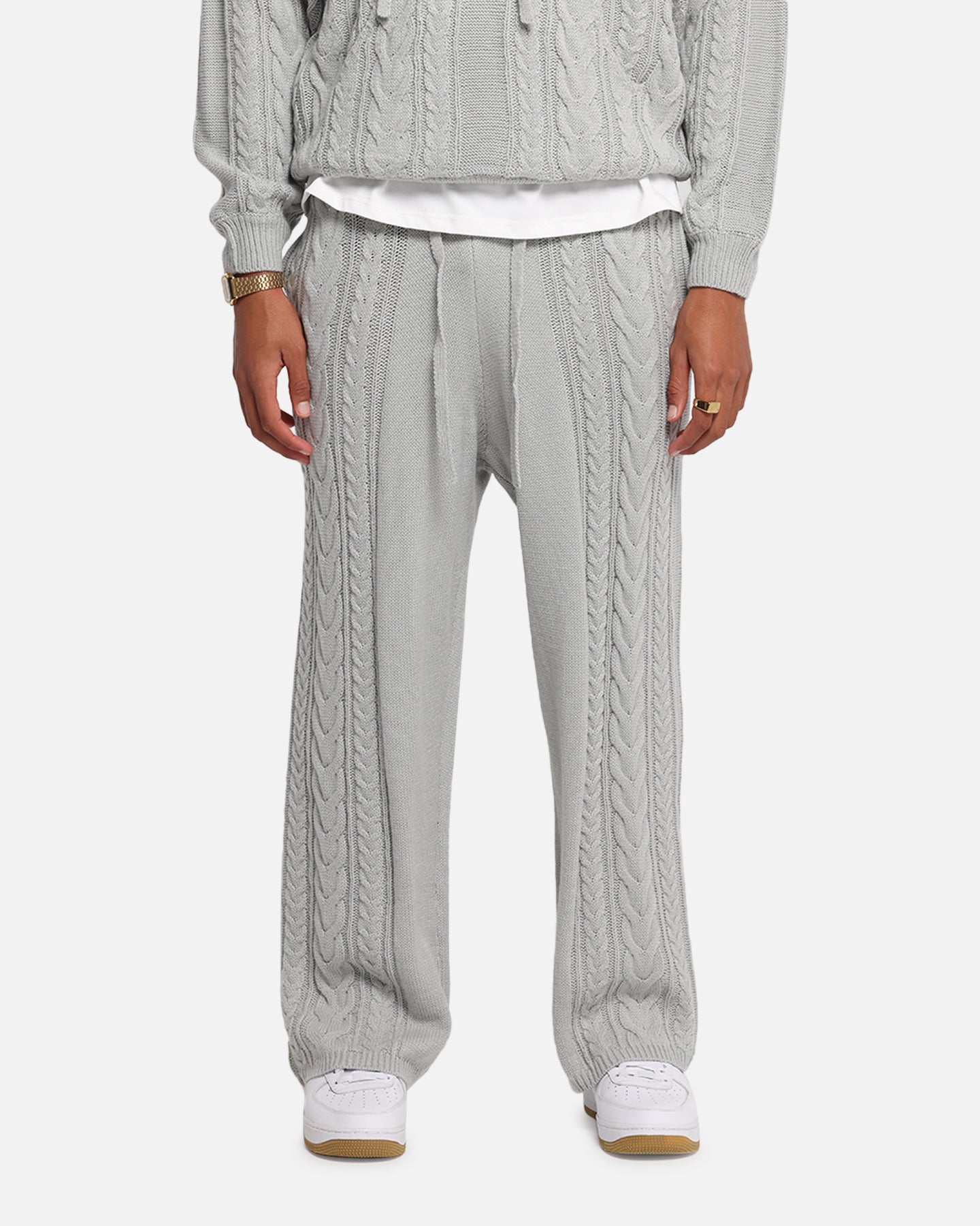 XXIII Lakes Knitted Pants Grey | Culture Kings US