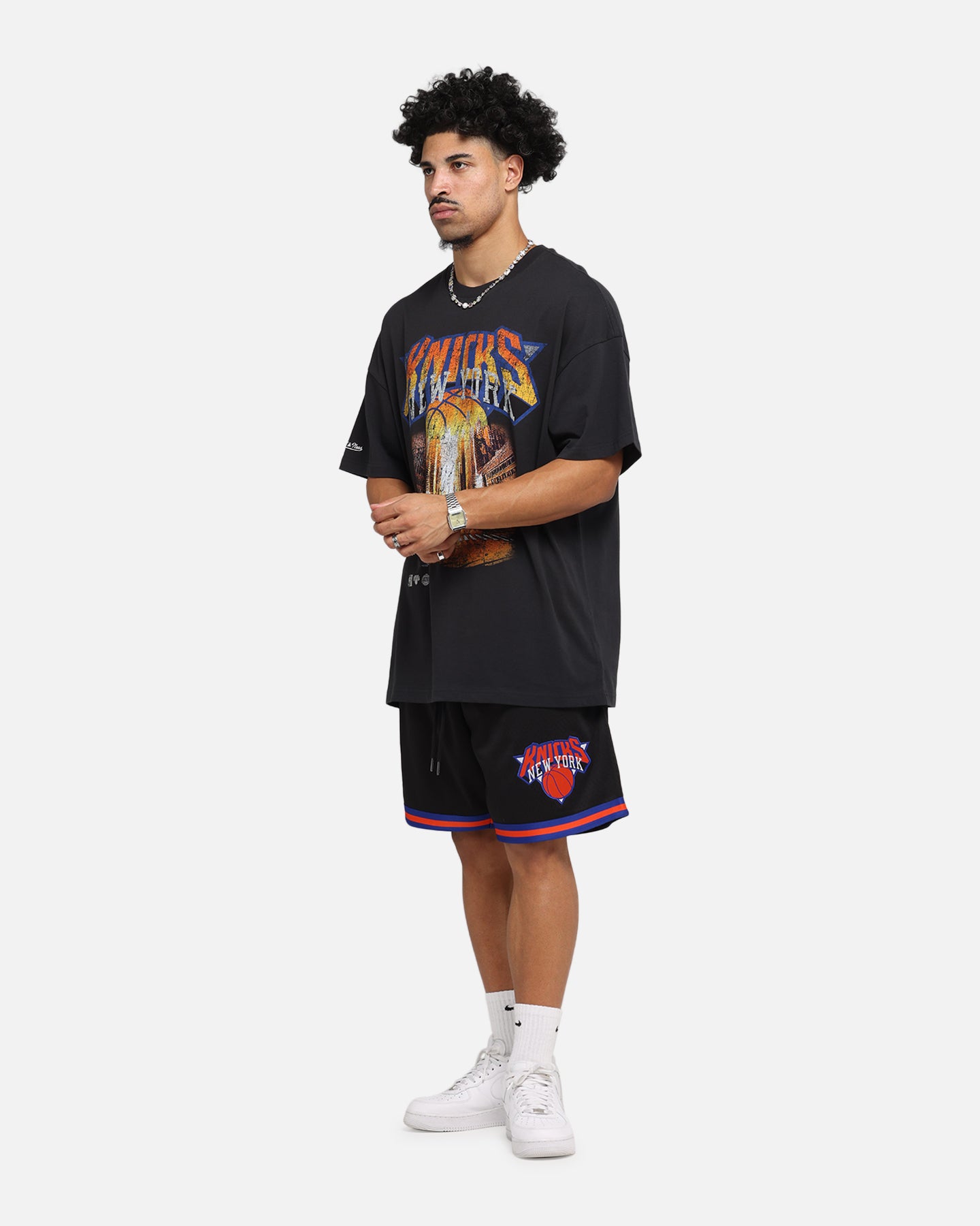 Mitchell & Ness New York Knicks Shooting Shorts Black | Culture