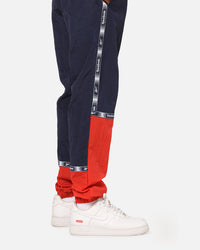 Reebok Colour Block Joggers Navy/Red