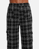 XXIII Boucle Tweed Cargo Pants Black/White