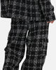XXIII Boucle Tweed Cargo Pants Black/White