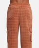 XXIII Boucle Tweed Cargo Pants Rust