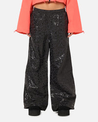 Reebok X Angel Reese Women's Hoop Pants Washed Black