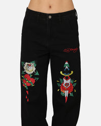 Ed Hardy Once Wounded Jeans Black