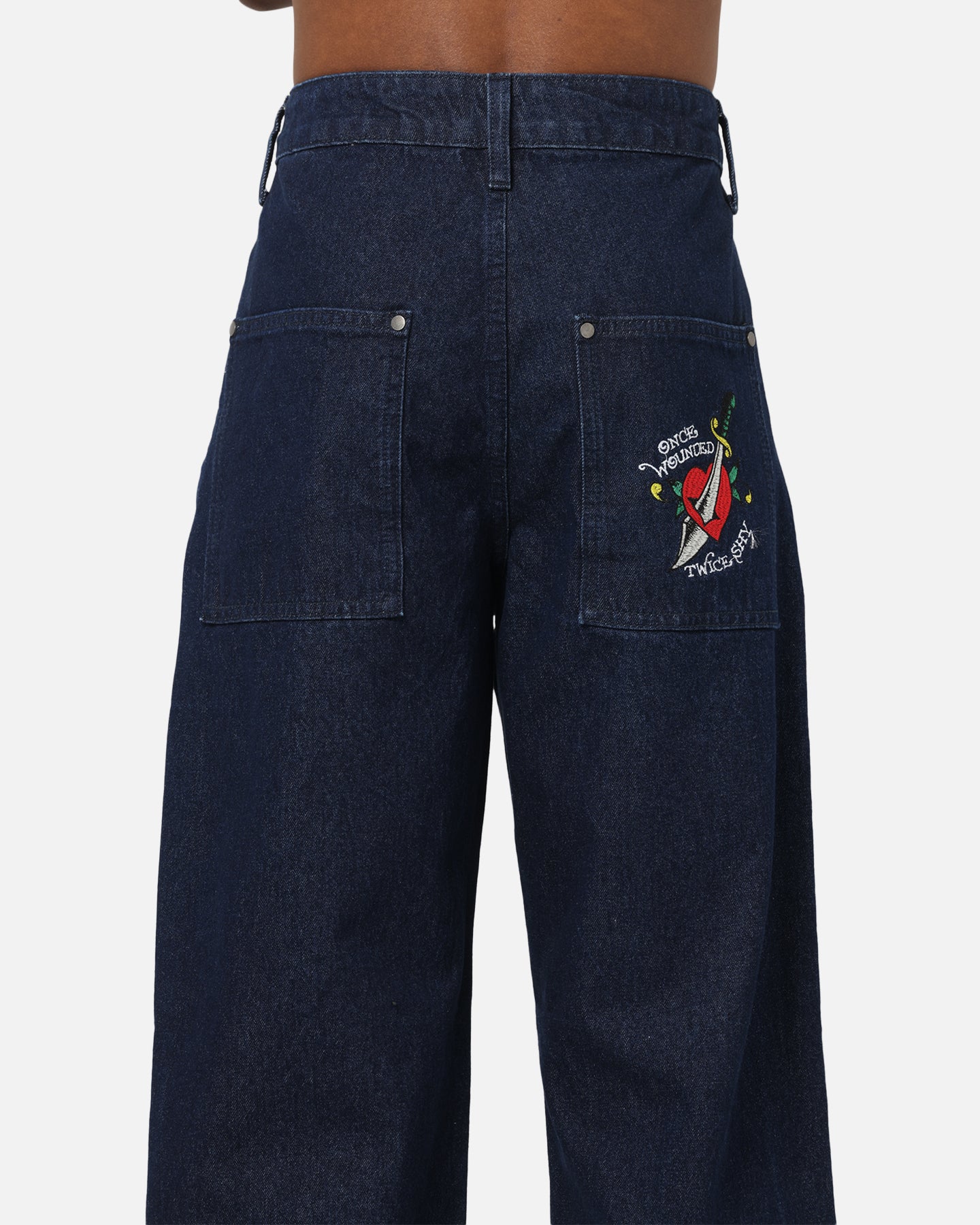 Ed Hardy Once Wounded Jeans Dark Indigo | Culture Kings US