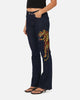 Ed Hardy Women's Feline Bootleg Jeans Indigo Denim