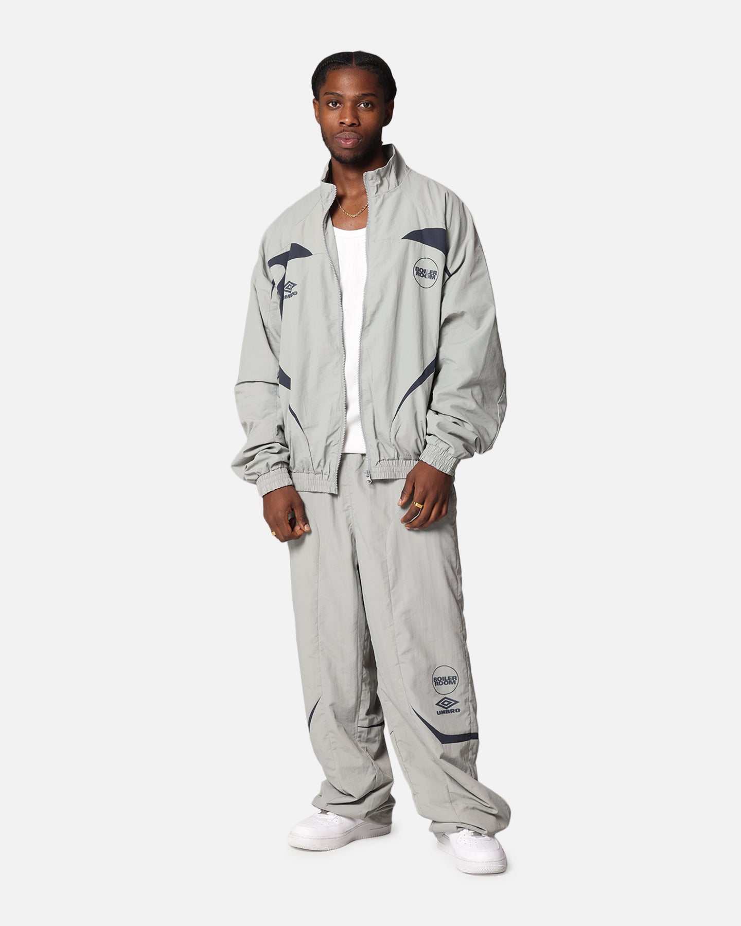 Boiler Room X Umbro Shell Track Pants Grey | Culture Kings US