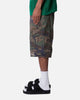 MNML Baggy Distressed Cargo Shorts Camo