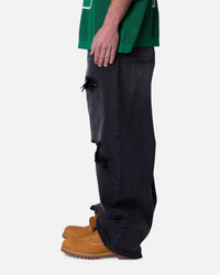 MNML Rave Distressed Jeans Vintage Black