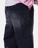 MNML Ultra Baggy Carpenter Shorts Washed Black