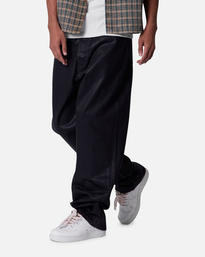 MNML Ultra Baggy Jeans Waxed Black