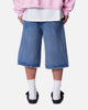 MNML Ultra Baggy Denim Shorts Raw Blue