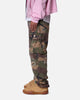 MNML Ultra Baggy Distressed Cargo Pants Woodland Camo
