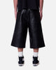 MNML Ultra Baggy Leather Shorts Black