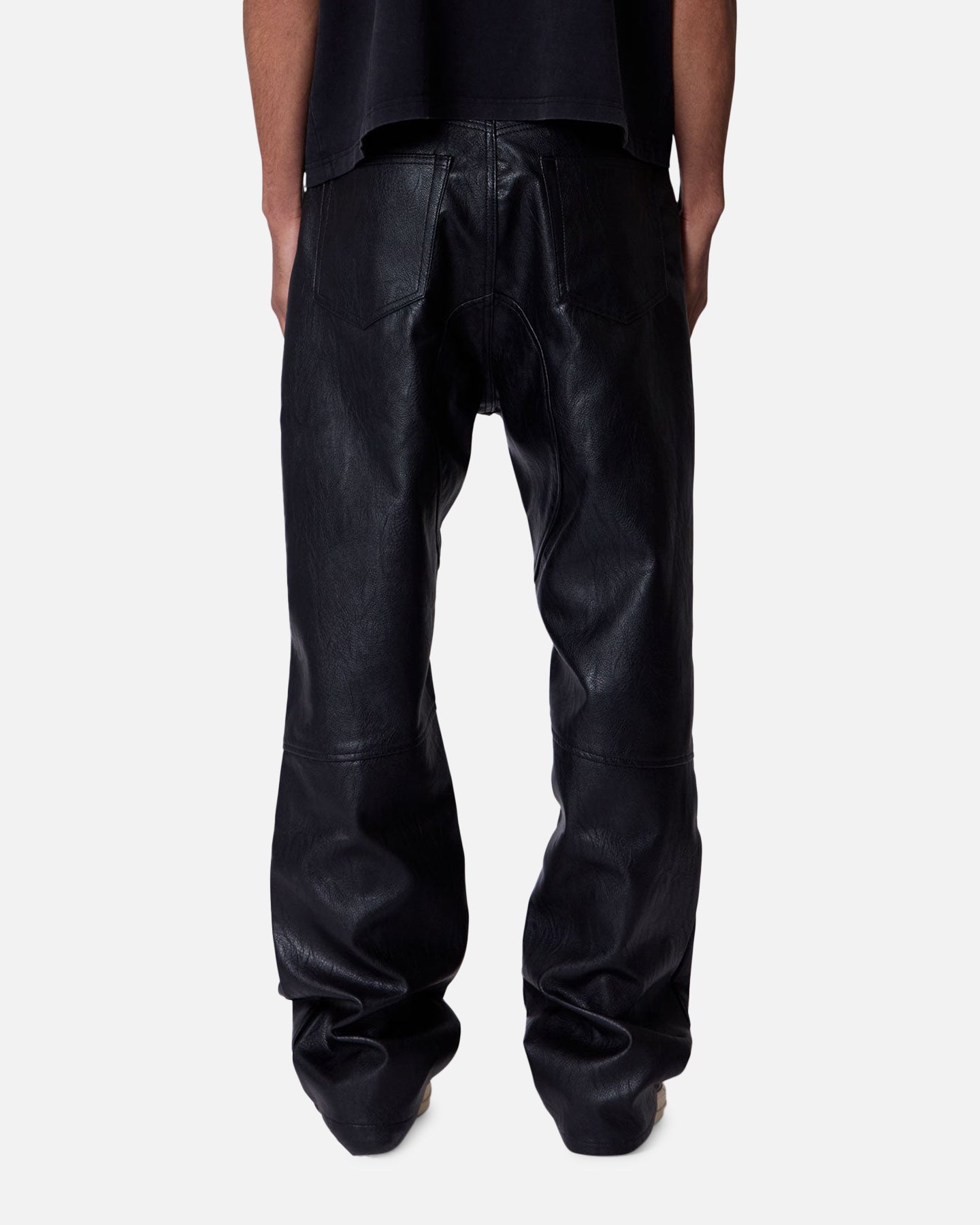 パンツ mnml leather jeans black denim 28 MNML Ultra Baggy Vegan Leather Pants Black | Culture Kings US