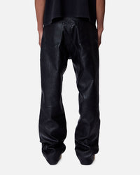 MNML Ultra Baggy Vegan Leather Pants Black