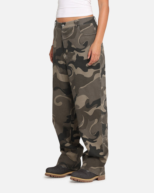 XXIII Washed Camo Pants Camo