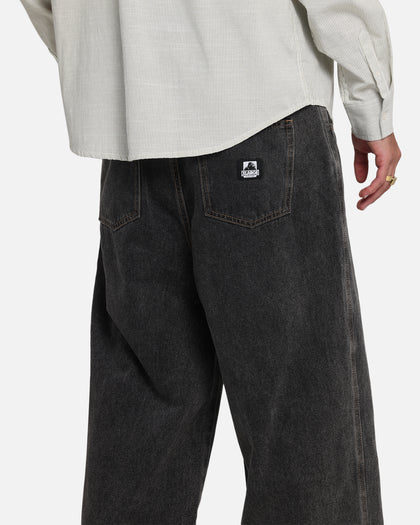 X-Large Baggy Bull Denim 91 Pants Washed Black