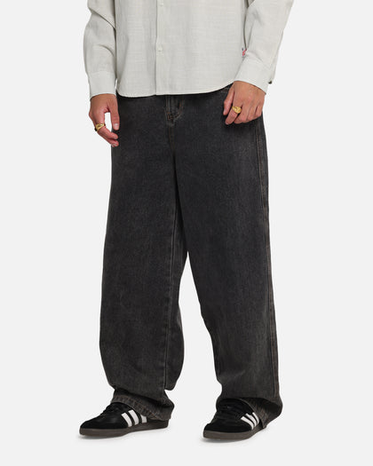 X-Large Baggy Bull Denim 91 Pants Washed Black